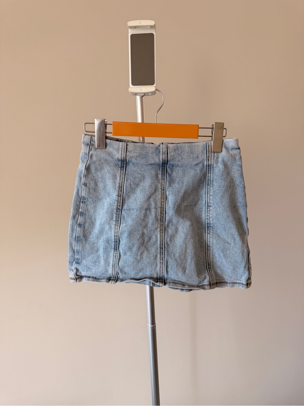 Meshki Hollis Denim Mini Skirt